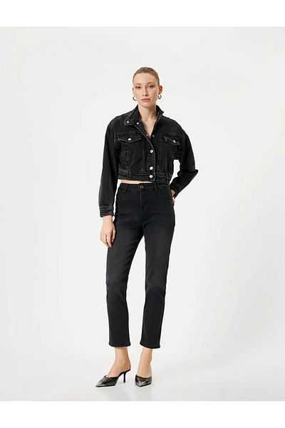 Koton Women's Black Jean Pants - 4Sal40318Md