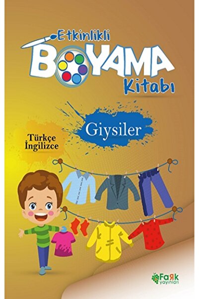 Fark Yayınları Etkinlikli Boyama kitabı Giysiler kitabı güncel Kolektif Çocuk ve Gençlik Kitapları Kitapları Fark