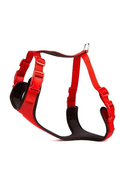 Angoravi Soft Black Dog Waist Collar 70/95 cm Red