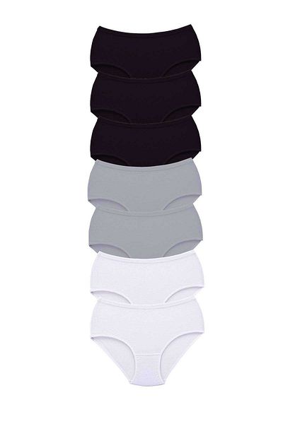 Ethab Ticaret 7 Pieces Tutku Women's High Waist Bato Thick Rubber Panties S16