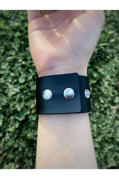 DarkellaStore Gothic, Punk, Eyelet Double Row Bracelet