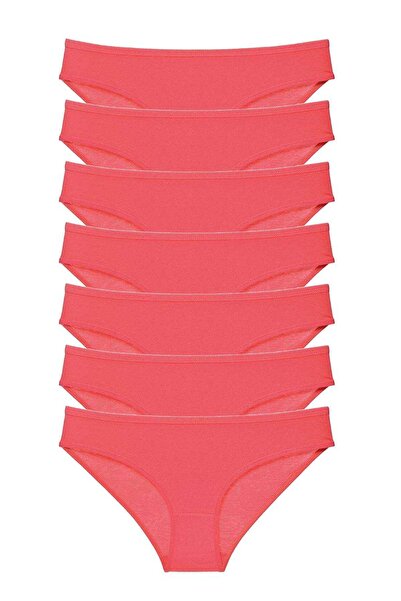 CT STONES 7 Pieces Super Eco Set Lycra Women's Slip Panties Fuchsia