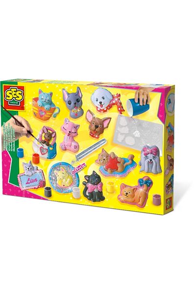 DENİZ Cats and Dogs Mold Pour and Paint