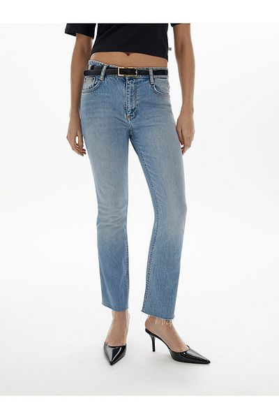Ltb Pantaloni evazați tăiați Lynda X High Rise