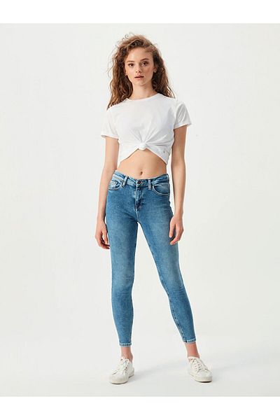 Ltb Pantaloni skinny cu talie înaltă Tanya X