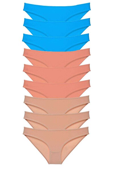 OEM 9 قطع من مجموعة سوبر إيكو سليبر نسائية من الليكرا، سراويل داخلية نسائية م...