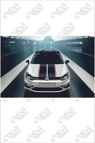 FİXFLEX Auto Hood Big Stripe Sport Special New Sticker 60*118 cm