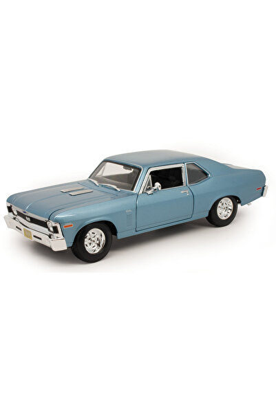 Maisto 1/18 1970 Model Chevrolet Nova SS - Mavi