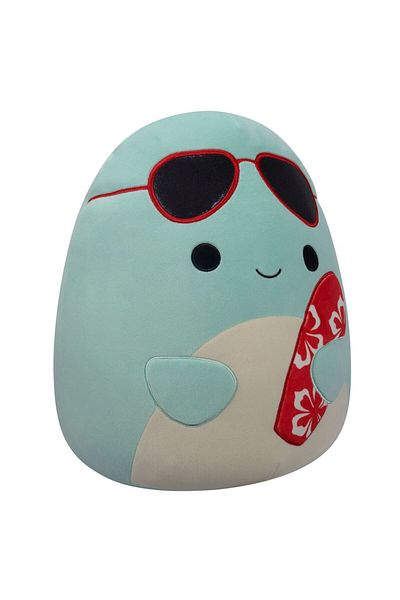 Squishmallows Squishmallow Perry Teal Dolphin with Sunglasses And Surfboard 7.5 Inches