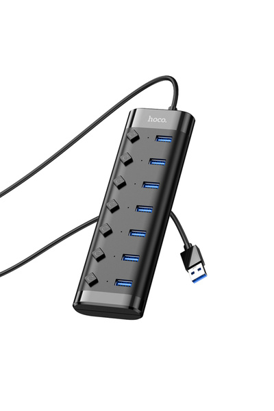 Hoco Hb40 7xusb 2.0 Anahtarlı Usb Hızlı Şarj Ve Veri Okuyucu