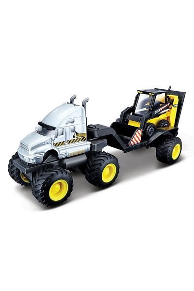 Maisto Fresh Metal مجموعة شاحنة Maisto Builder Zone Carrier - شاحنة رمادية