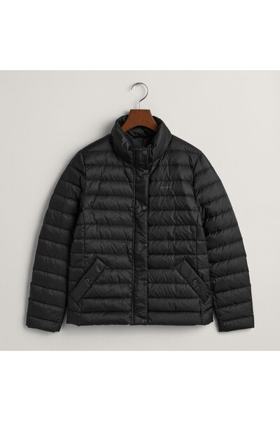 Gant Kadın Siyah Dik Yaka Kapitone Mont