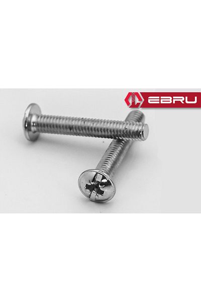 Pazardenizi Round Star Head Rysb Handle Screw, Bolt M4X15 - 50 Pieces