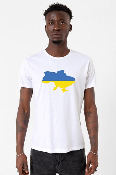 Tshirthane Euro 24 Ucraina Tricou alb pentru ciclism pentru bărbați