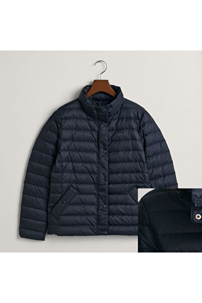 Gant Kadın Lacivert Dik Yaka Kapitone Mont