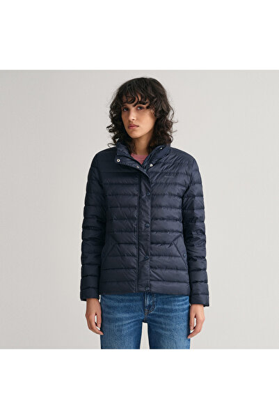 Gant Kadın Lacivert Dik Yaka Kapitone Mont