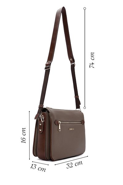 Derimod Women's Mink Long Strap Crossbody Bag 24Wbd2110Ft