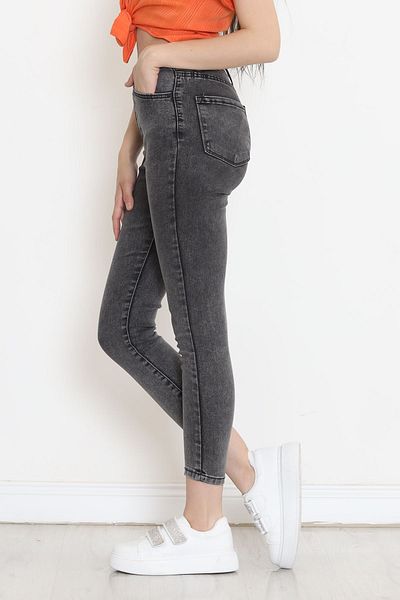 Moka Shopin Mokashopin Grey Jeans - Super Lycra, Skinny Leg, 18609.1431