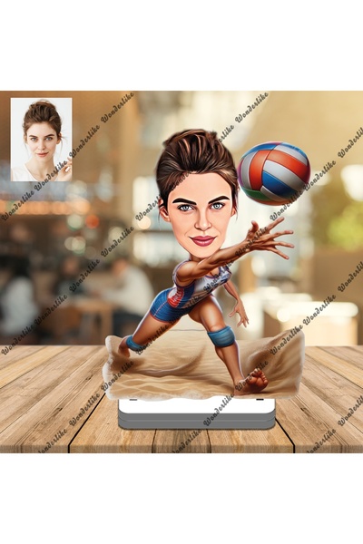 wonderlike Voleybolcu 3d Ahşap Biblo,sevgiliye Hediye,doğum Günü Hed