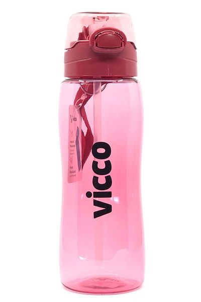 Vicco Water Bottle Lockable Lid Tritan Water Bottle 750 ml Red