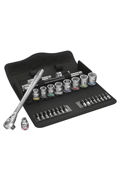 wera 8100 Sb 8 Articulated Metal Zyklop Ratchet Socket Bit Set 3/805004048001