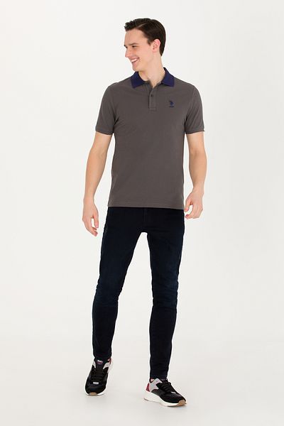 U.S. Polo Assn. Ανδρικό μπλουζάκι Anthracite Polo Collar 50264895-vr006