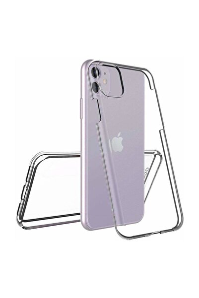 PiyasaSepeti Case for Apple iPhone 11 Double Sided Silicone Transparent