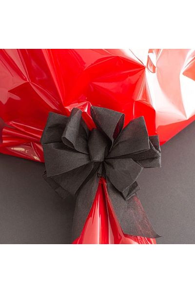 JUTBURADA Jütburada Μαύρη κορδέλα (Μη υφαντό ύφασμα Tela 2,5 cm) 220 μέτρα