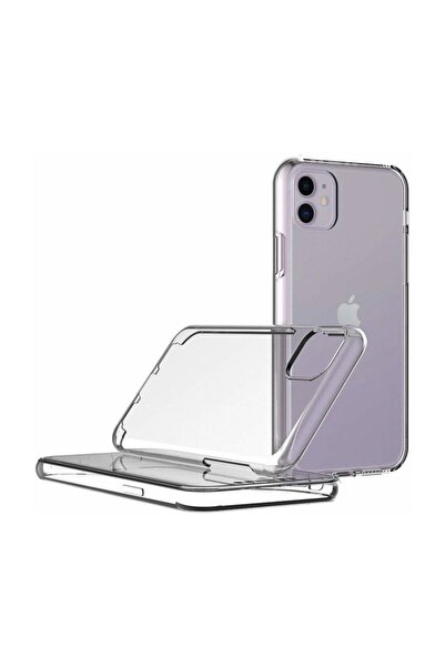 PiyasaSepeti Case for Apple iPhone 11 Double Sided Silicone Transparent