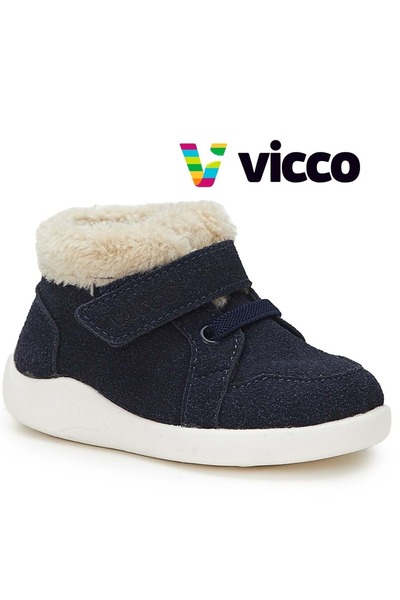 Vicco Tinky First Step Baby Orthopedic Kids Baby Boots Navy Blue