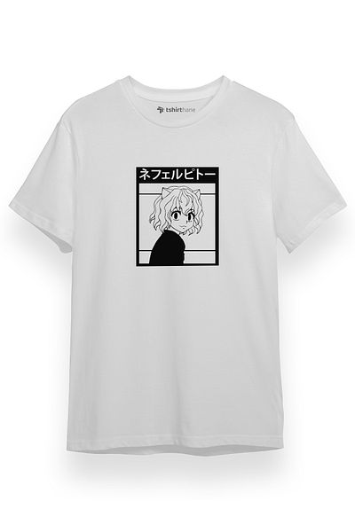 Tshirthane Ανδρικό μπλουζάκι Hunter x Hunter Anime Neferpitou Λευκό κοντομάνικο