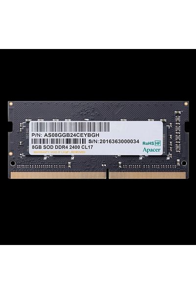 Apacer ذاكرة الوصول العشوائي 3200 ميجا هرتز Cl22 DDR4 8 جيجا بايت Sodımm - الكمبيوتر المحمول (ES.08G21.GSH)