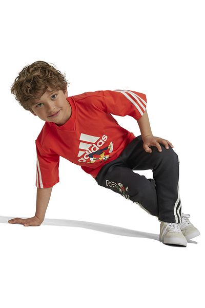 adidas بنطال رياضي أسود للأطفال من Lk Dy Mm Iv9627