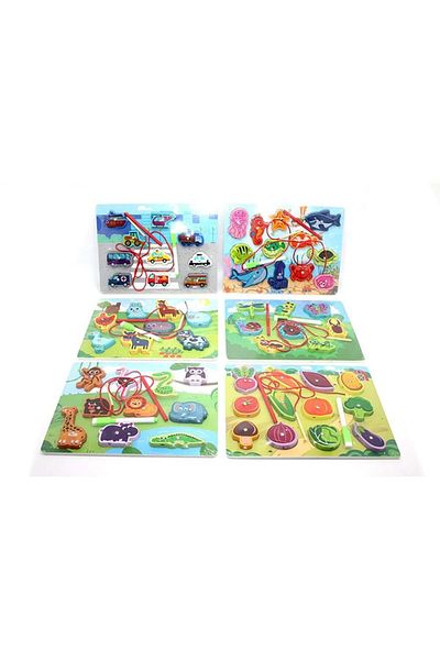 HSDemirci Wooden Magnet Grip Game And Writing Board