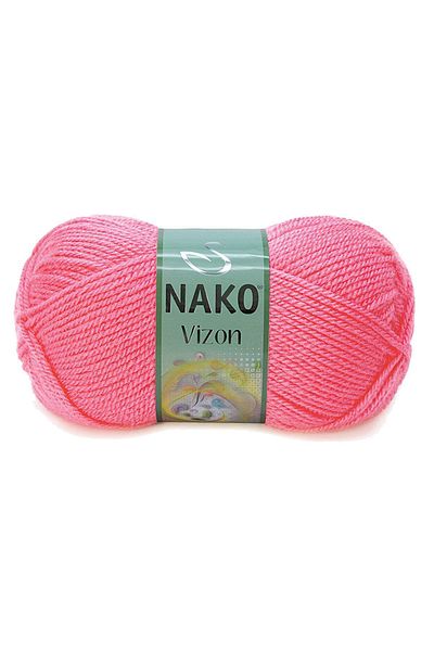 NAKO 5 τεμάχια Mink Premium Rose Pink Ακρυλικό Πλεκτό Χειροποίητο - Μαλλί Σχοινί Χρώμα Νο:236