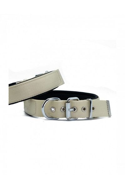 kapsulavm Soft Dog Collar 3 cm 42 Cm-50 cm Khaki
