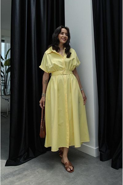 Havoş Φόρεμα Solaro Arched Yellow