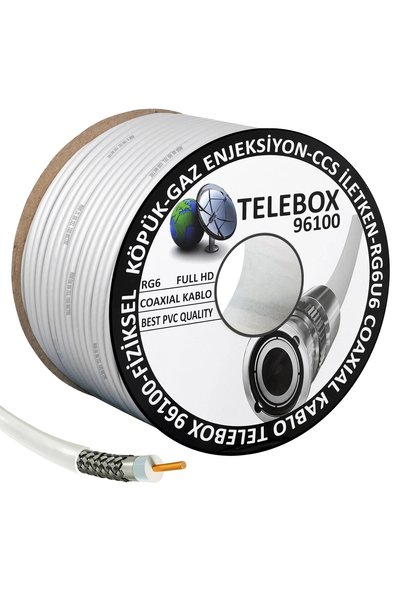 TELEBOX Anten Kablosu Rg6 U4 96 Tel 100 Metre