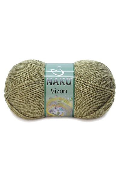 NAKO Vizon Premium 5 τεμάχια ακρυλικό πλεκτό χειρός - μαλλί κλωστής Χρώμα No:268 Army Green