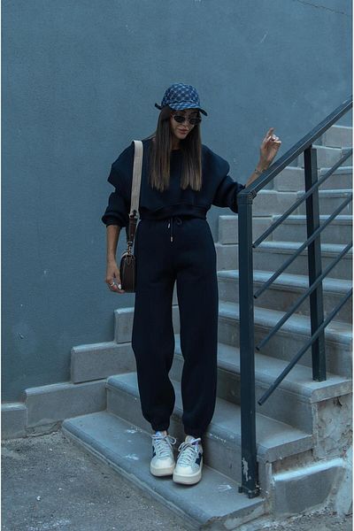 Havoş Zelda Navy Blue Tracksuit Set