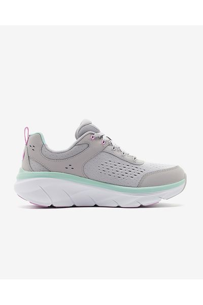 SKECHERS D'Lux Walker 2.0 Daisy Doll – Dámské šedé tenisky 150093 Gymt