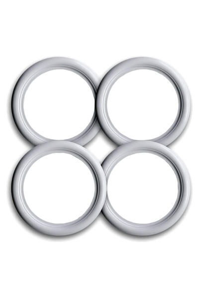 TEAMCAR Oto Lastik Yanağı Lüks Beyaz 15 Jant 4 Adet Yanak