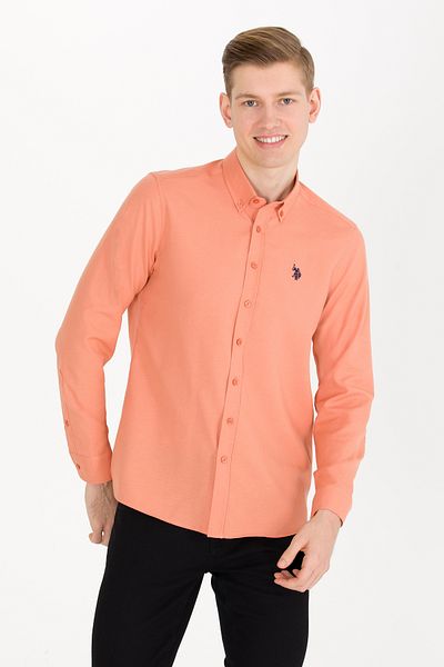 U.S. Polo Assn. Men's Tile Long Sleeve Basic Shirt 50265664 -Vr031