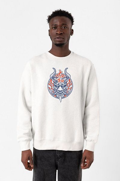 Tshirthane Φούτερ One Piece Anime Yamato Mask White ανδρικό φούτερ 2ip