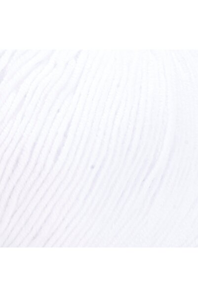 Yarnart Yarn Art Jeans 62 Alb Optic Amigurumi Pănuș de Tricotat Pachet pentru Cardigan Pănuș de Tricotat Pănuș pentru Bebeluși Pănuș de Punch Pachet de 3