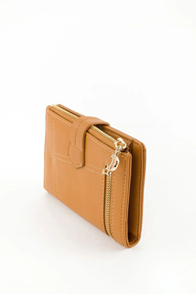 Monalisa Home محفظة جلدية فاخرة للعملات المعدنية باللون البني Ccs