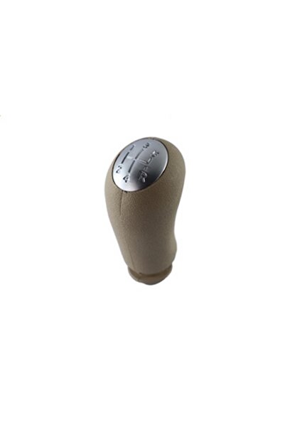 Universal Gear Shift Knob Beige Chrome Cover Megane II