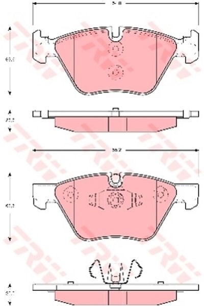 TRW Brake Pad For BMW E81 E82 E87 E88 E90 E92 E93