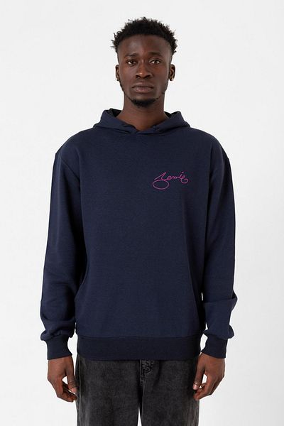 Tshirthane Мъжки суичър с качулка Blackpink Jennie Signature, тъмносин, 3ip