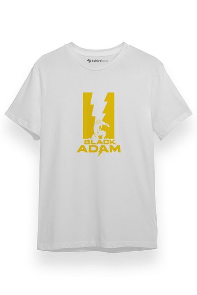 Tshirthane Black Adam Protect Λευκό κοντομάνικο ανδρικό μπλουζάκι